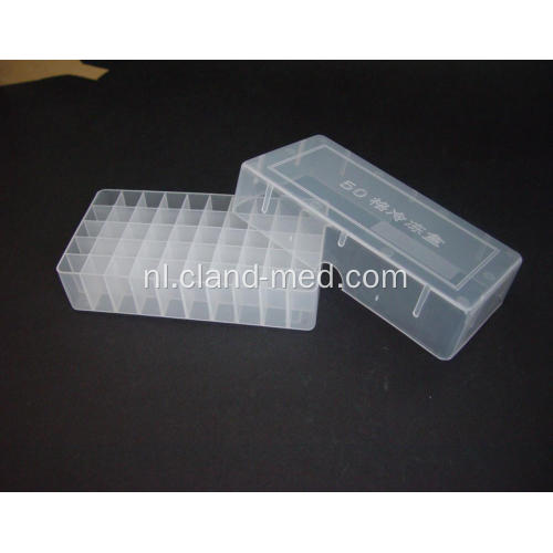 Plastic Cryovial Tube Box 50goed